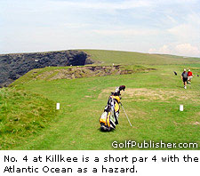 Kilkee's dramatic short par-4 3rd hole 